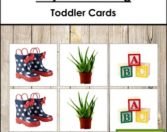 Object Matching Cards - Printable Toddler Montessori Material (Digital Download)