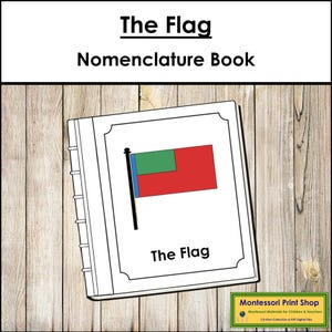Parts of a Flag Nomenclature Book - Montessori History (Digital Download)