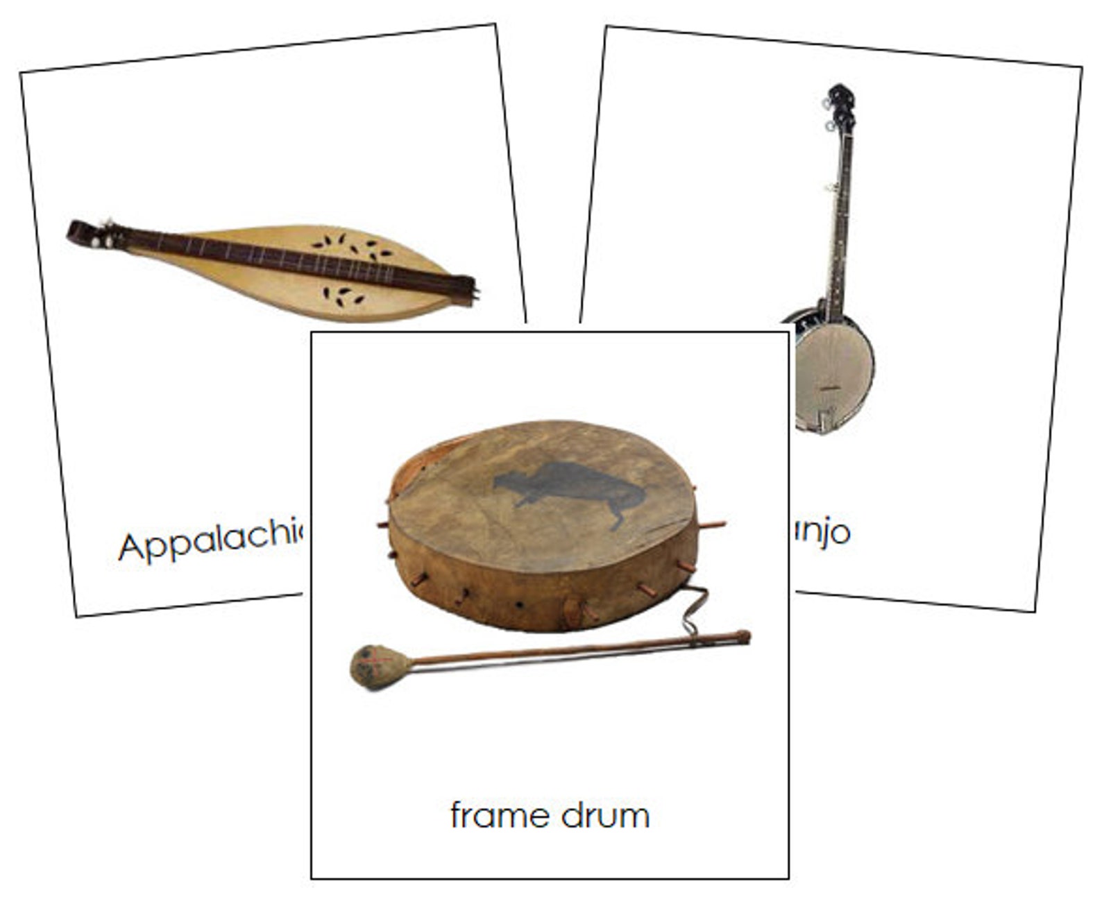 Musical Instruments of North America Continent Cards Etsy
