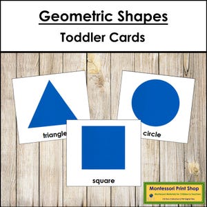 Geometric Shapes - Printable Toddler Montessori Materials - Digital Download