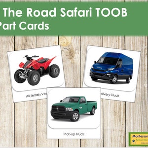 On the Road Safari TOOB Cards Printable Montessori Cards - Etsy Canada