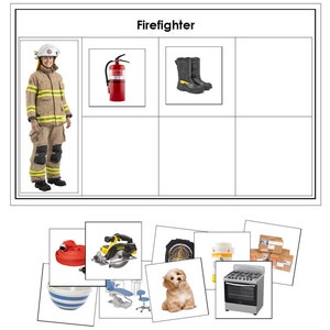 Community Helpers Sorting & Classifying Activity - Preschool - Printable Montessori Cards - Digital Download