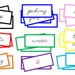 Montessori Farm Game Labels [color-coded] CURSIVE - Grammar & Language ...