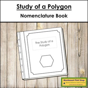 The Study of a Polygon Nomenclature Book - Montessori Geometry (Digital Download)