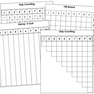 Numbers 1-100 Math Series - Math Activities - Printable Montessori ...