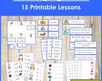Montessori Blue Phonetic Language Series Bundle [CLIPART] - Primärfonik (digital nedladdning)