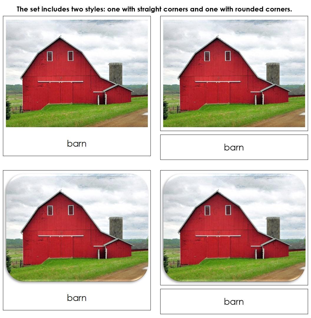Down on the Farm Safari TOOB Cards - Montessori 3-part Cards (digital ...