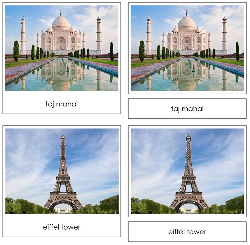 Around The World Safari TOOB Cards - Printable Montessori Cards - Digital Download by Montessori Print Shop