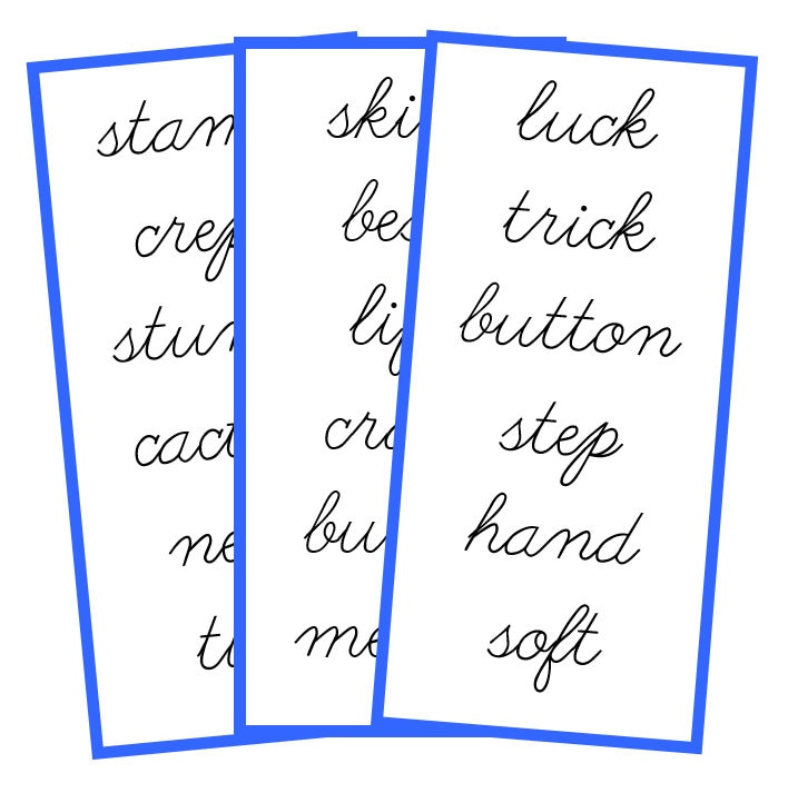 Montessori Cursive Blue Phonetic Language Series Bundle [PHOTOS ...