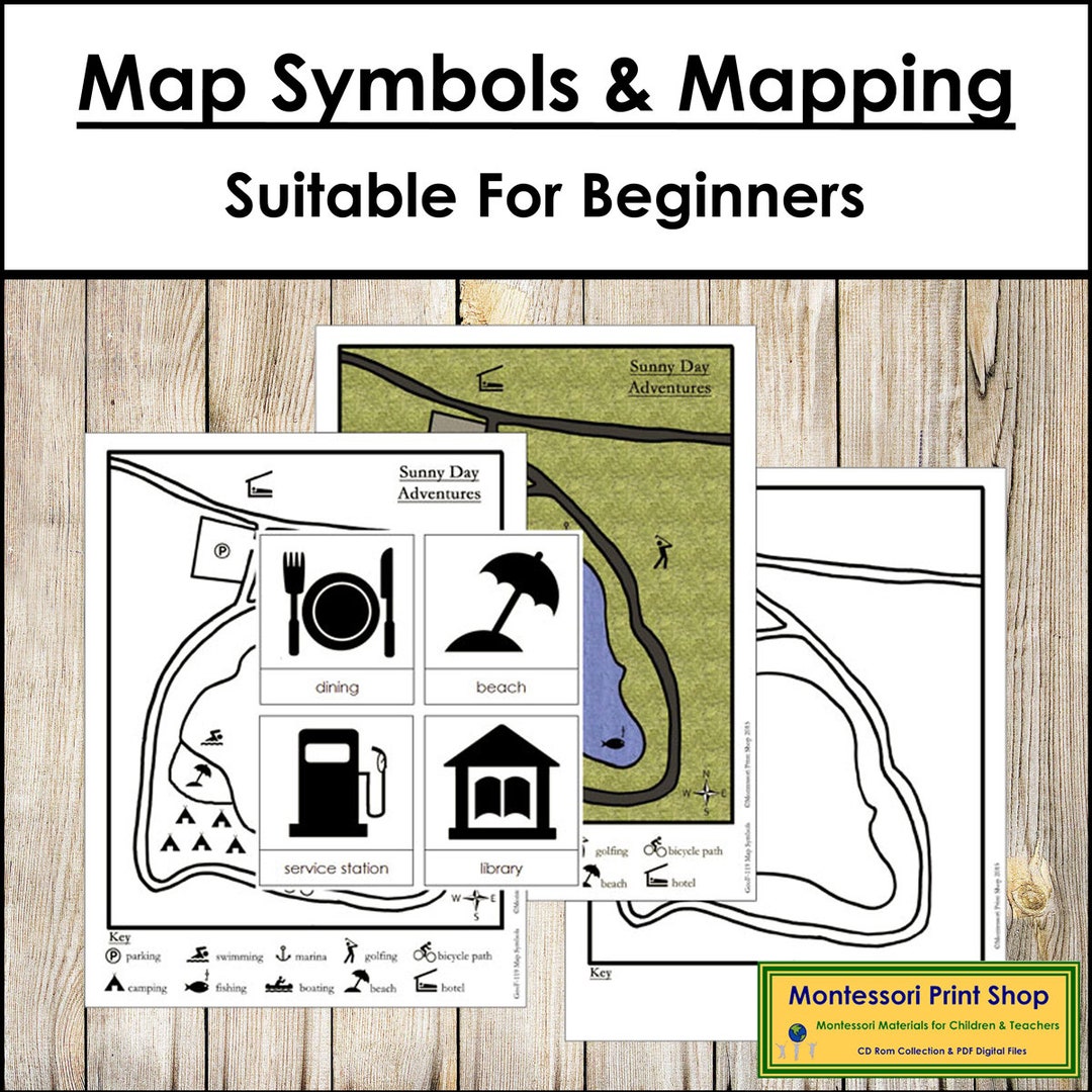 Map Symbols & Simple Mapping - Montessori Geography - Printable ...