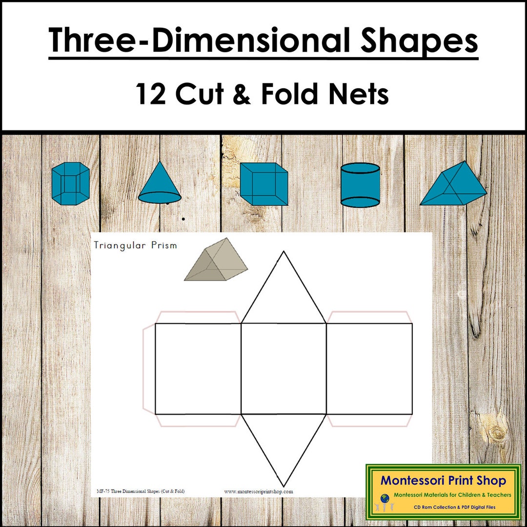 How to Fold a Net of a Cube (+ FREE Printable) - That's So Montessori