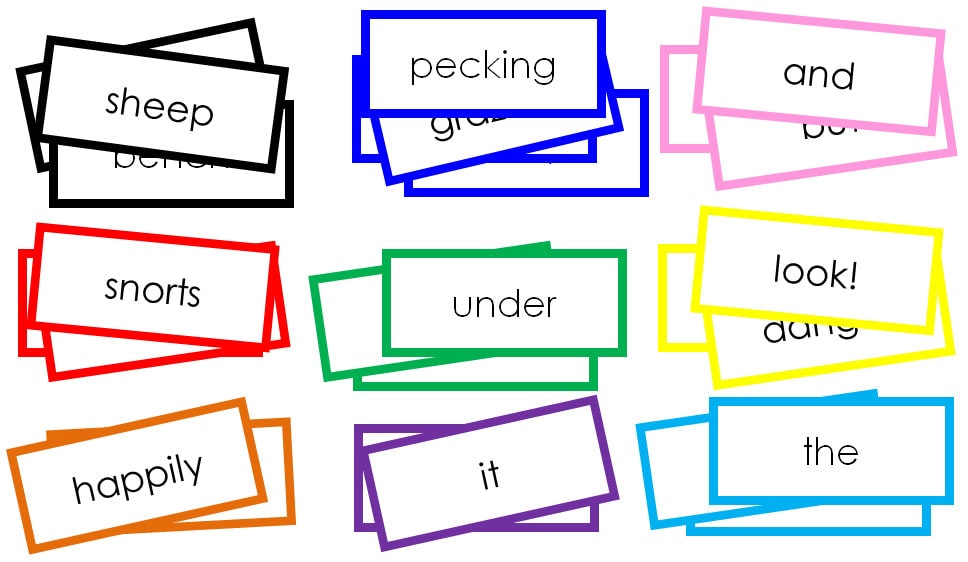 Montessori Farm Game Labels [color-coded] - Grammar & Language (digital ...
