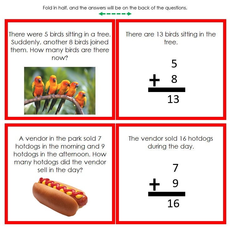 Addition Word Problems Set 1 [dynamic Addition, Color-coded] - Math ...