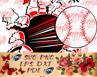 Download Exploding Baseball Etsy