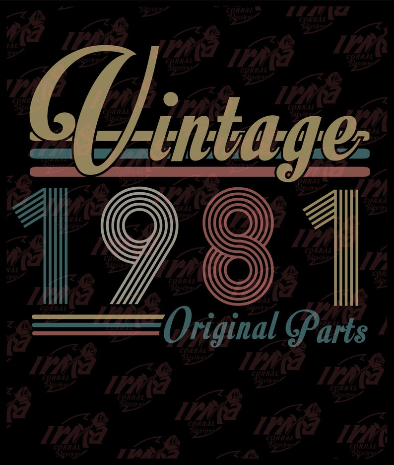 Download VINTAGE 1981 ORIGINAL Vintage 1981 Original Parts Birthday ...