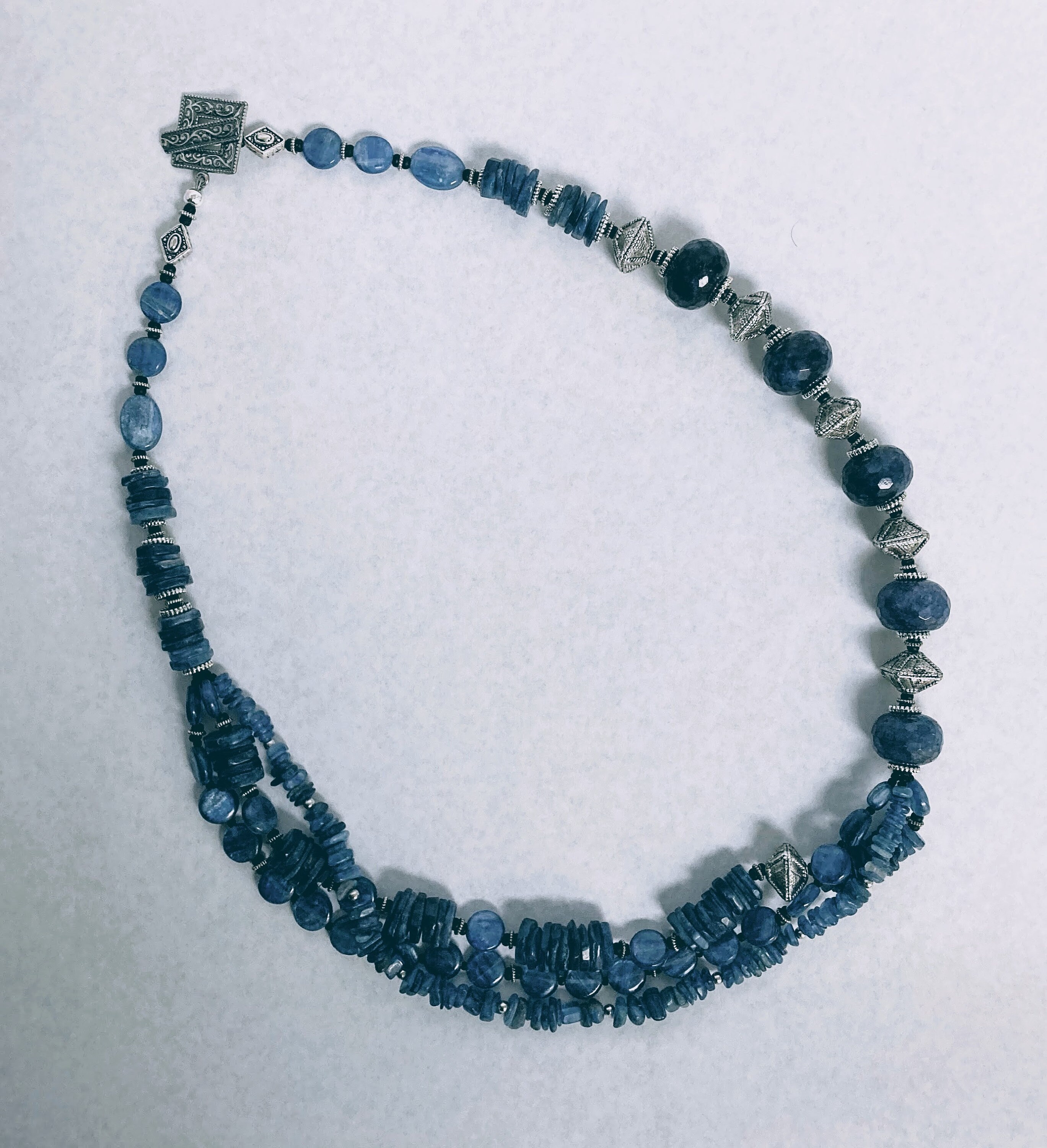 Blue Moon Gemstone Necklace-Big Chunky Bold Designer | Etsy