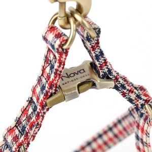 Engraved Step In Dog Harness Organic Cotton Full Sizes Personalized Pet Harness Name Address Number For Everyday Walking Shepherd 2 Tone