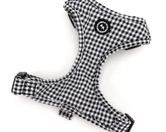 Pure Cotton Dog Harness Full Sizes Vest Pet Harness For Everyday Walking Shepherd Black & White Color