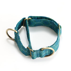 Martingale Dog Collar Premium Comfort Organic Cotton Adjustable Martingale Puppy Collar Honeycomb Color