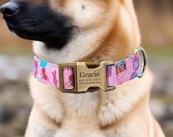 Engraved Dog Collar Buy PAWPRO HANDMADE Personalized Red Dog