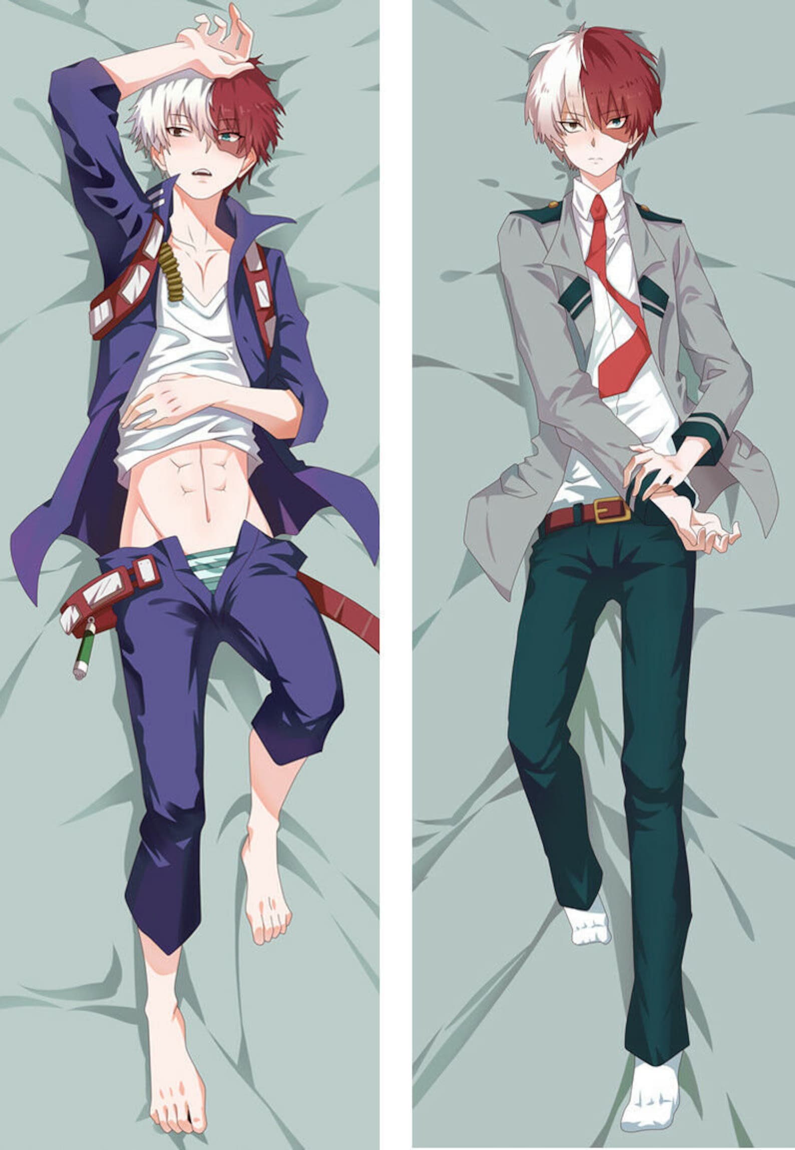 Todoroki Shoto My Hero Academia Dakimakura Anime Body Pillow Etsy 