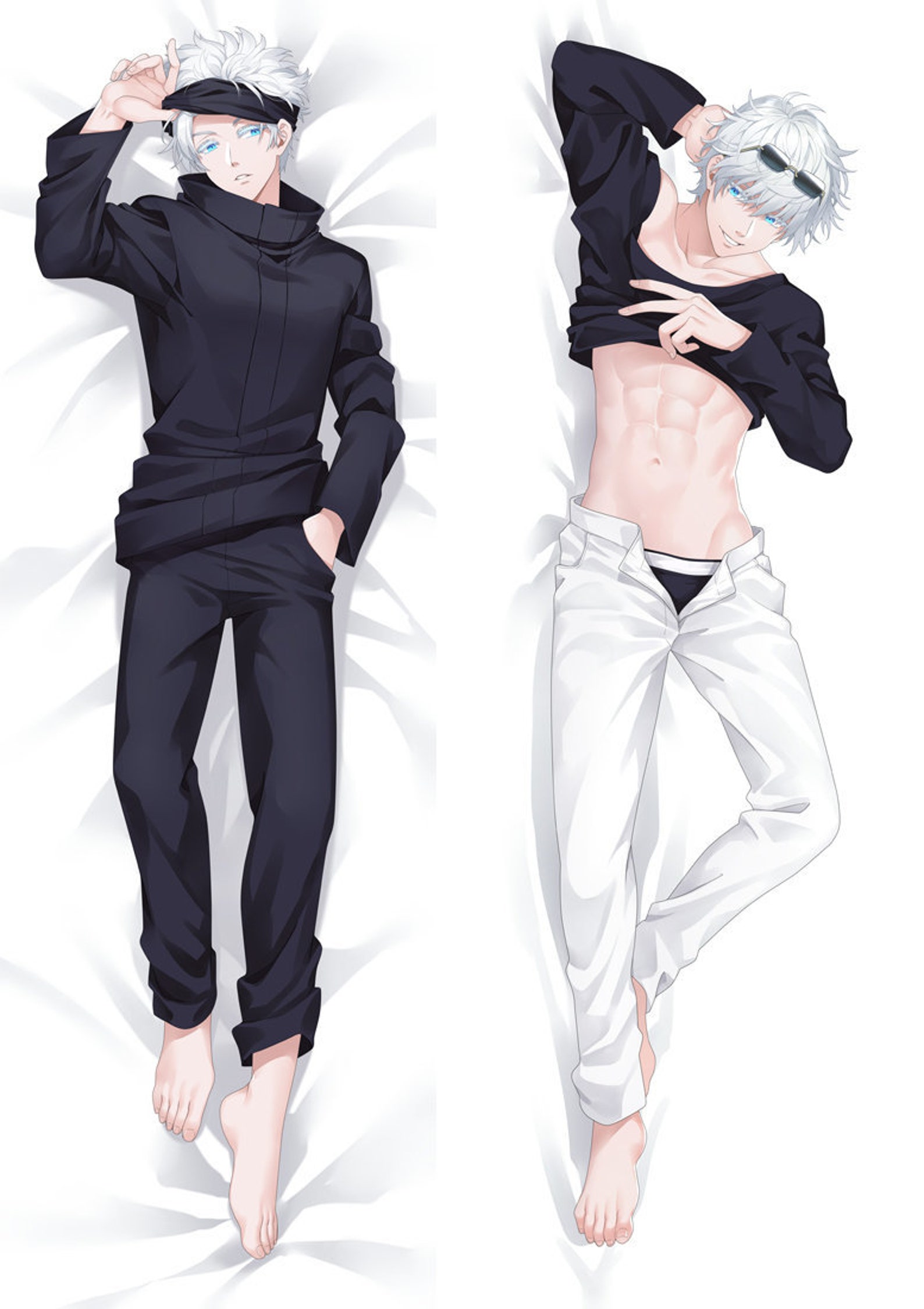 Jujutsu Kaisen Satoru Gojou Dakimakura Anime Hug Body Pillow Etsy