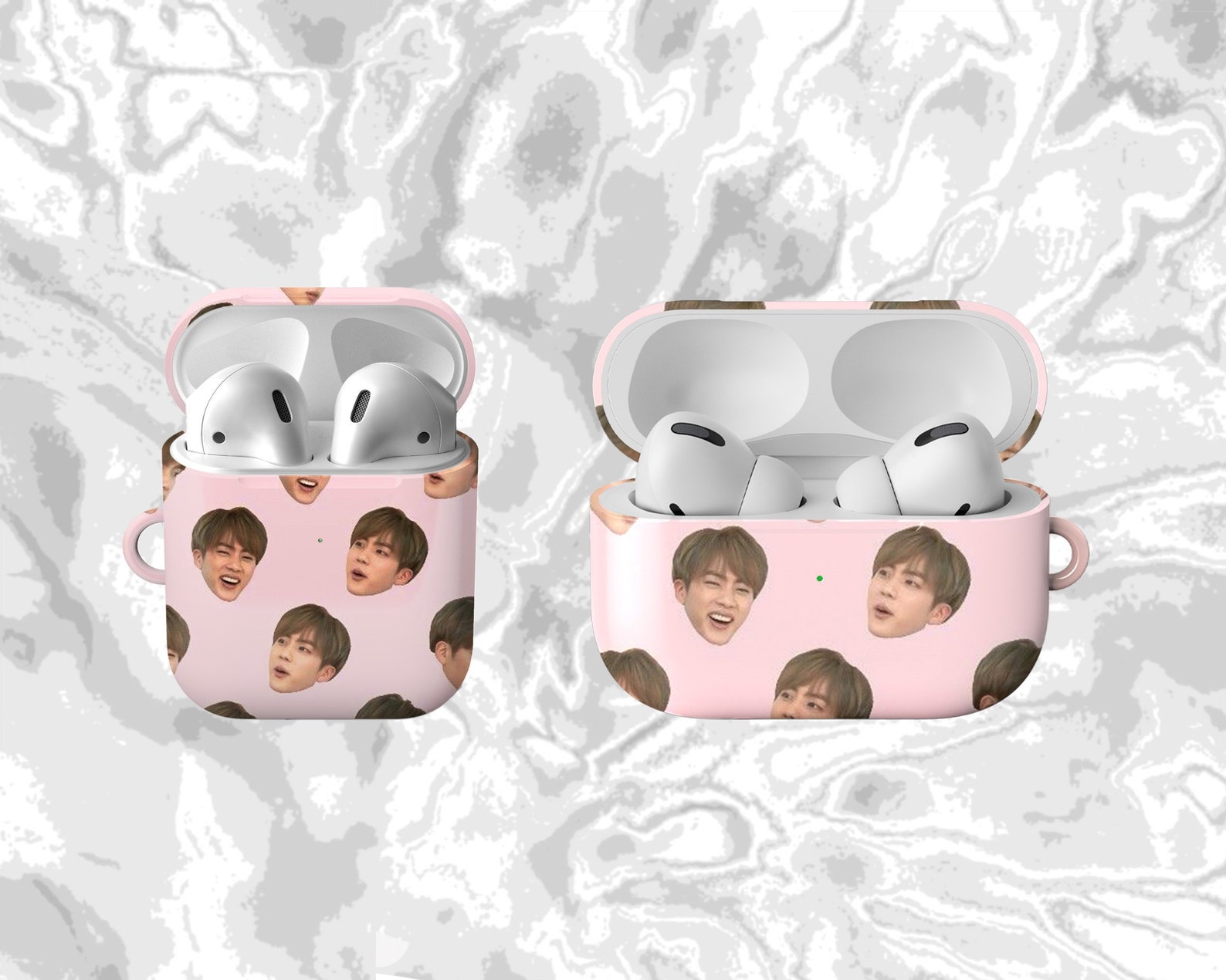 BTS AirPods Case Seamless Pattern Protective Cover Compatible Etsy