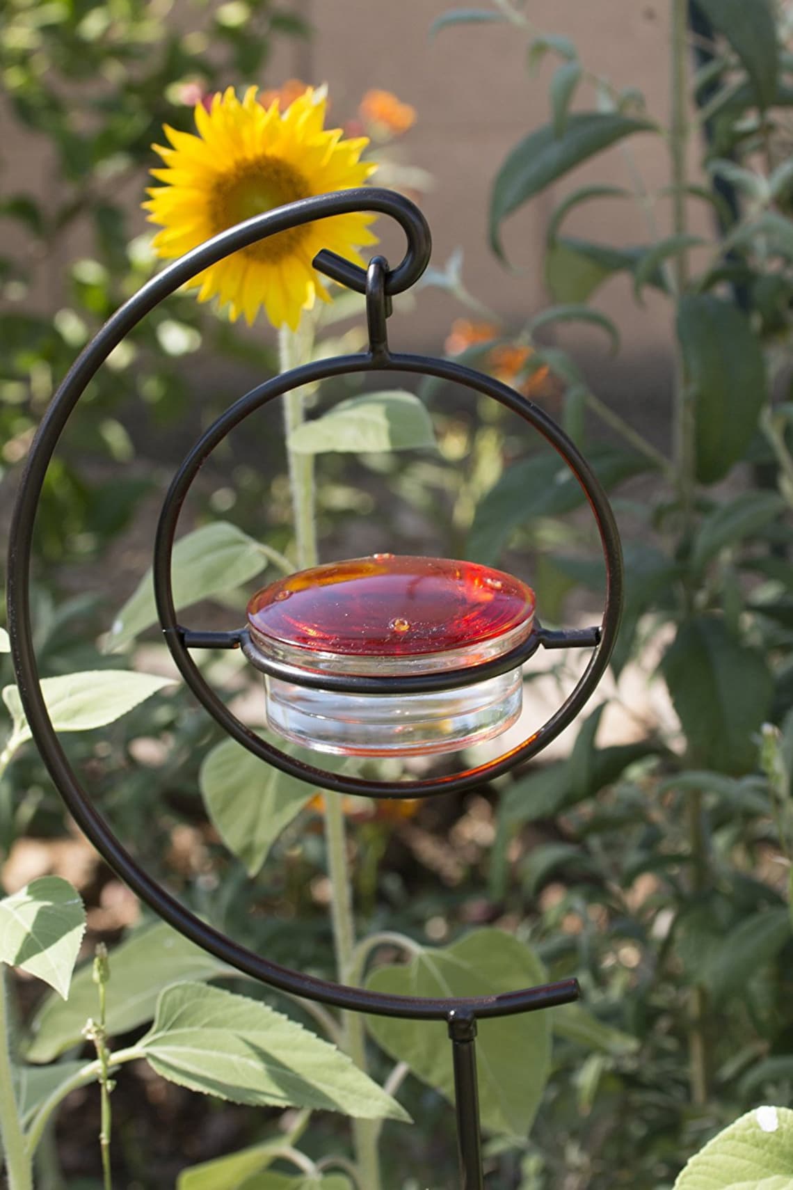 Hummingbird Feeder Stand in Black Metal Perfect for Hanging Etsy