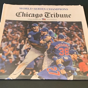 2016 Chicago Cubs World Series Champions Authentic Completely Intact Newspaper
