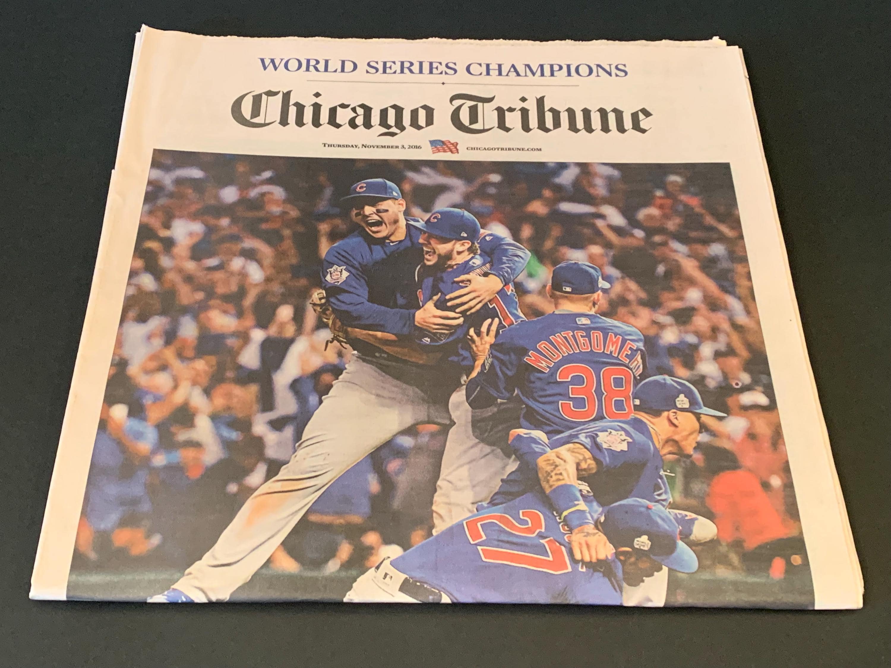2016 Chicago Cubs World Series Champions Authentic Completely Intact Newspaper