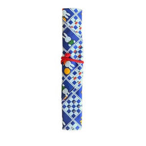Miffy, Estuche para palillos, Estuche para cubiertos, Estuche reutilizable con pajita, Algodón, Portátil, Ecológico, Reutilizable, Lavable, Con bento, Regalo ecológico, Para niños