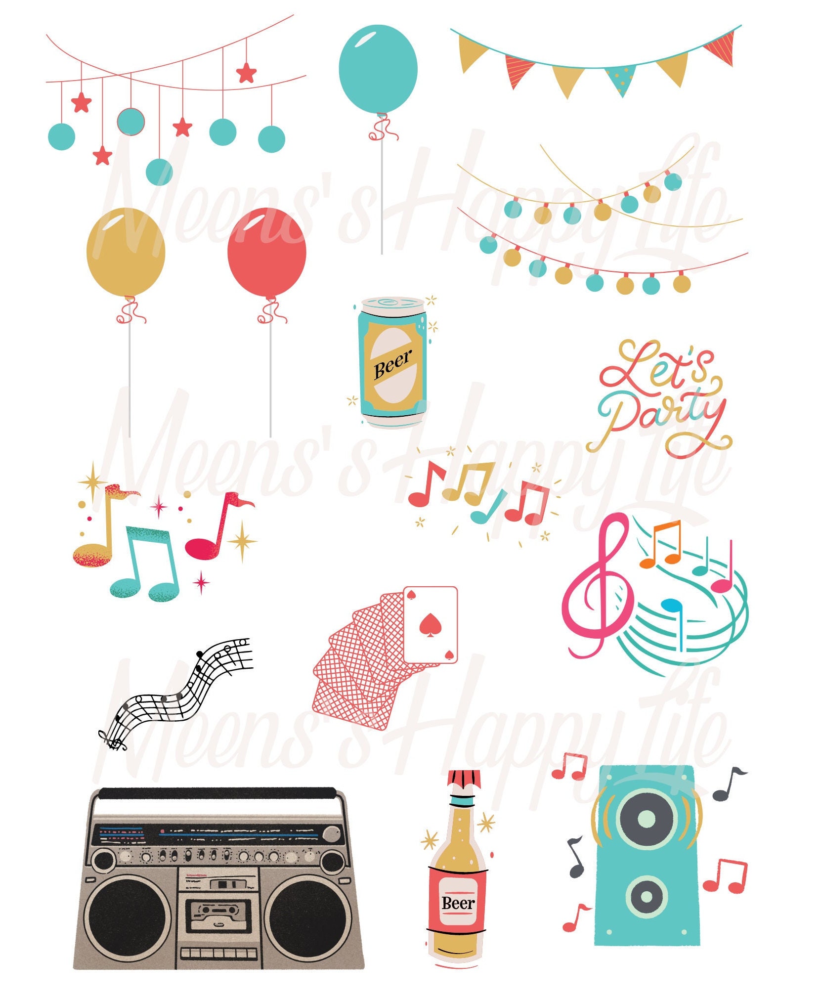 Printable Stickers, Cricut Print and Cut, Cricut Machine, Planner