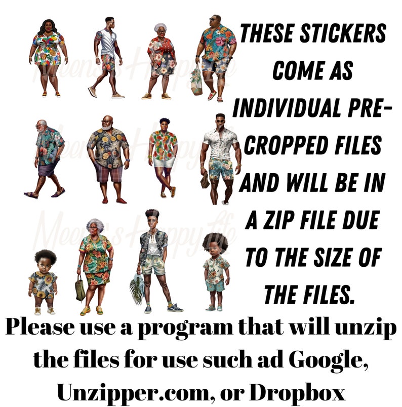 Printable Stickers, Print and Cut, Cricut Stickers, Party People