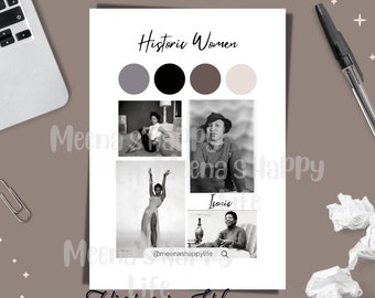 Dashboards, Historic Black Women, African American Women, Vintage, A5 Dashboard, HP Dashboard