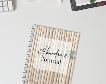 Abundance journal, mindset, manifesting, wellness, wealth, planner, personal, self care, A4, printable, DIGITAL file, INSTANT DOWNLOAD