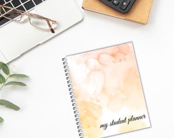 School, student planner, printable, digital file, monthly tasks, class schedule, overview, study, exam, grade tracker, A4, INSTANT DOWNLOAD