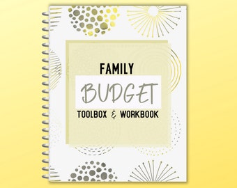 Printable Family Budget Toolbox & Workbook | Budget Planner | Budget Binder | Personal Finance | INSTANT DOWNLOAD | 8.5 x 11 in.