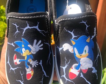 Sonic personalisierte Schuhe / personalisierte Kinderschuhe