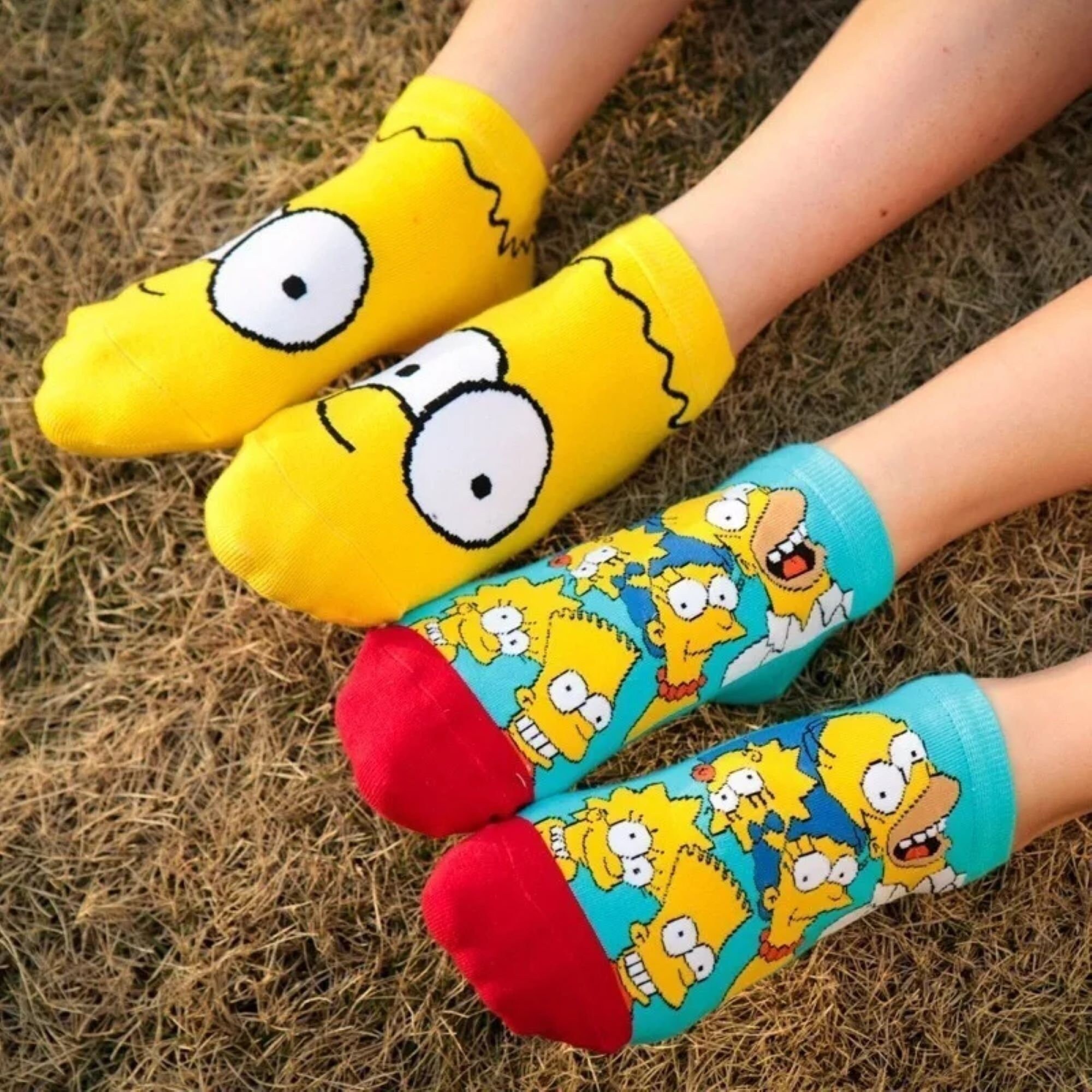 5 Pairs Cartoon Simpson Cotton Adult Socks Men Women Breathable Soft Long  Tube Socks Youth Boys Girls Fashion Sports Socks Gifts