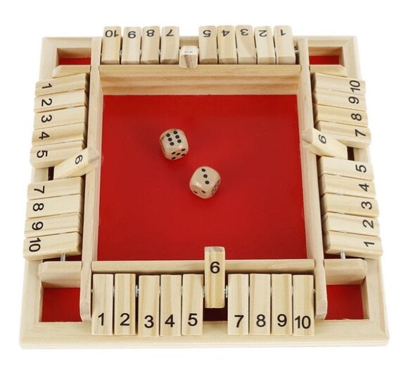 Board Game Shut the Box Game Family Board Game Holiday | Etsy