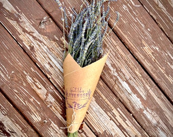 Lavender Bunch - Dried Lavender Bundle - Great Lakes Lavender Farm