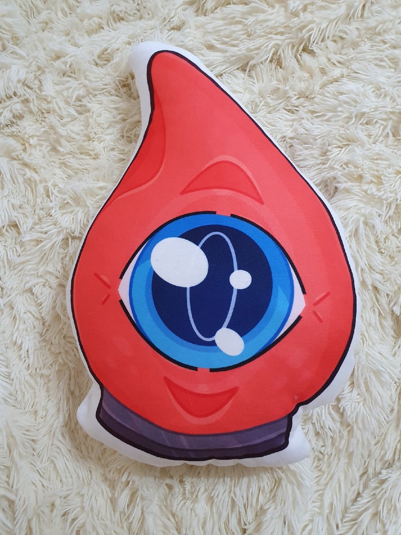 SCP-131. Curly Fleece Pillow Red