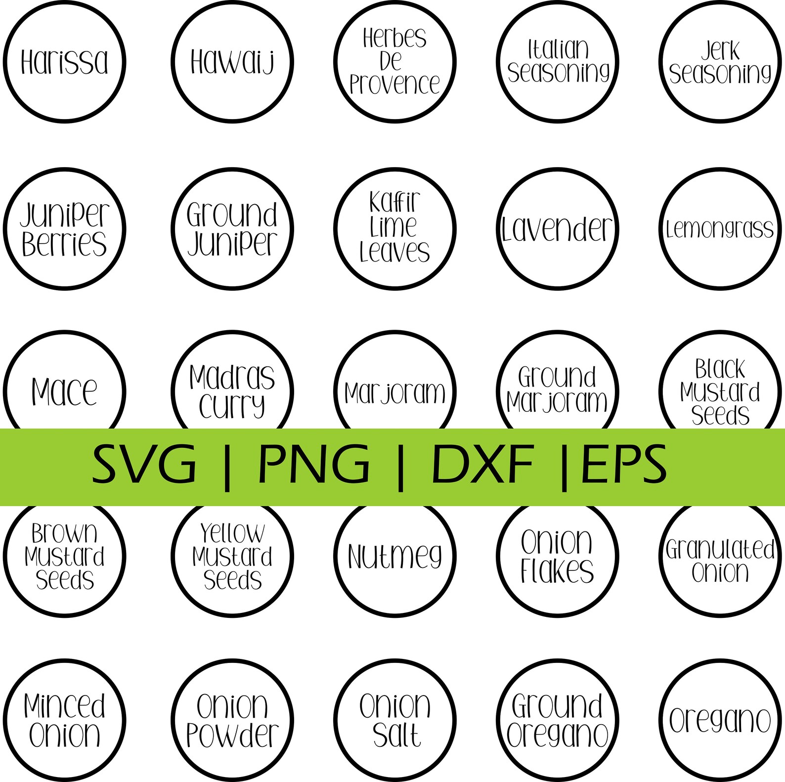 104 Spice Jar Labels SVG IKEA Spice Jar Labels Spice Jar Svg Jar Label