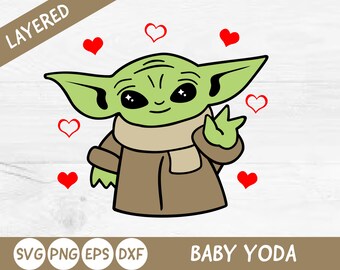 Baby Yoda Love Etsy