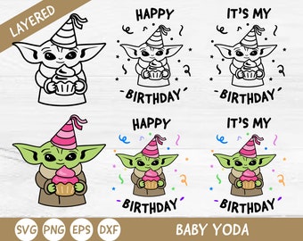 Free Free 322 Baby Yoda Birthday Shirt Svg SVG PNG EPS DXF File