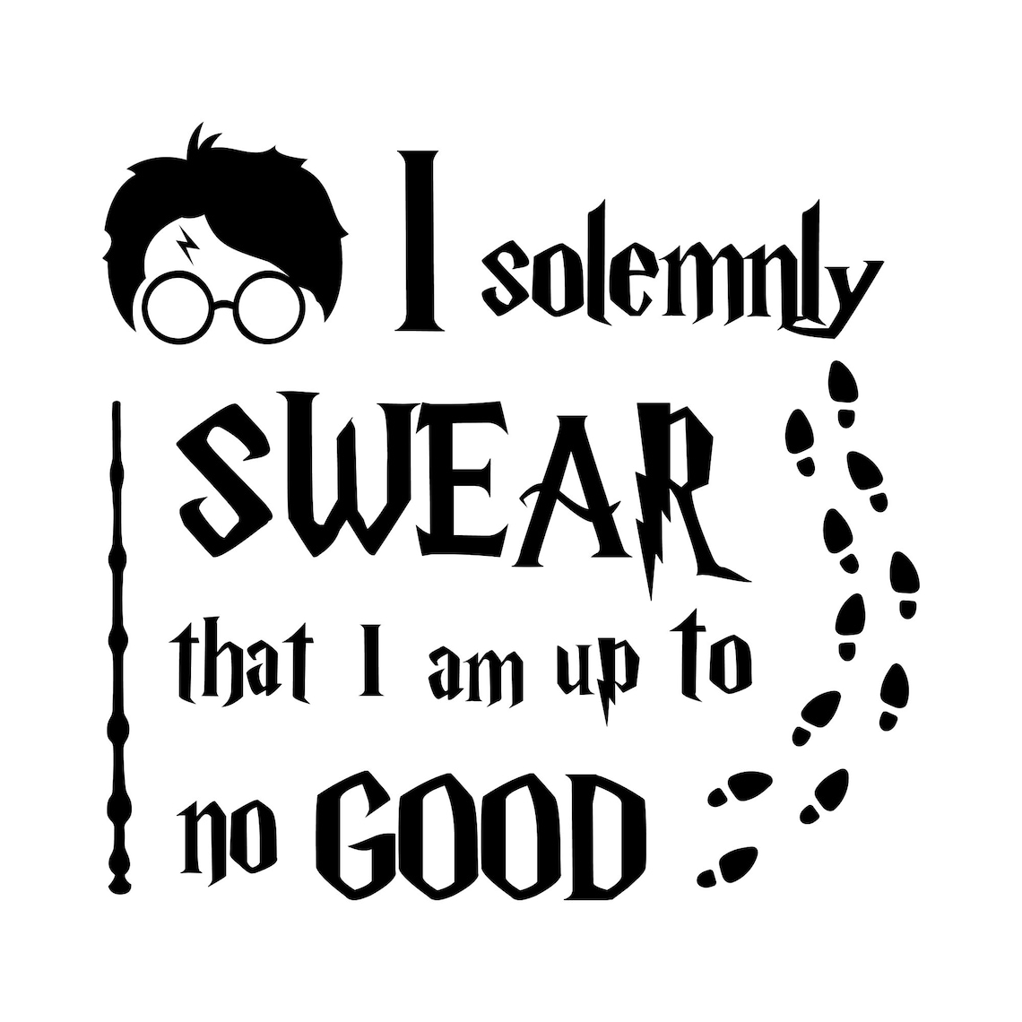 Harry Potter Svg juro solemnemente que no soy bueno bundle | Etsy