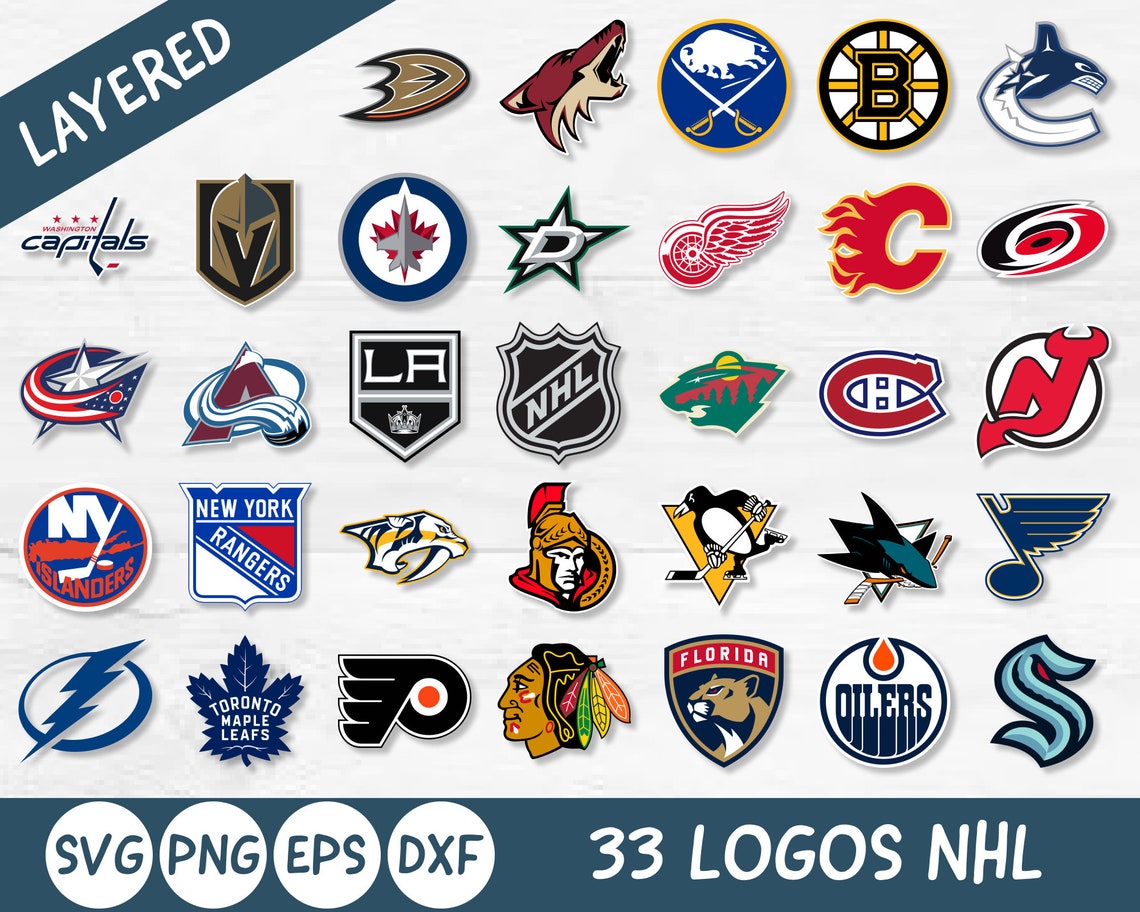 Download NHL Svg Logo Bundle files Hockey League Logo Svg Svg files ...