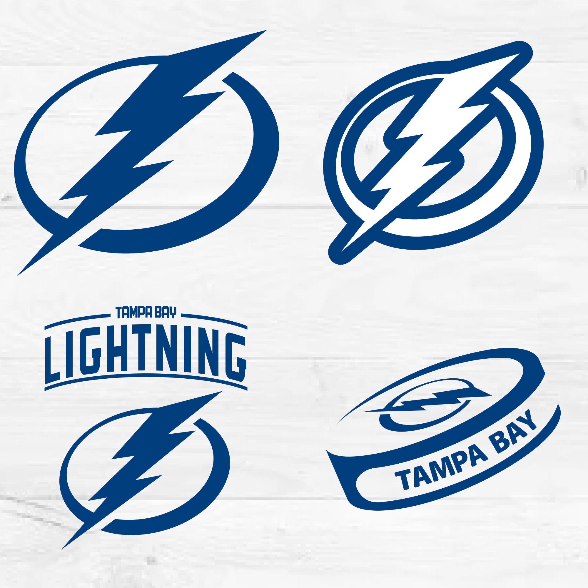 Tampa Bay Lightning Svg Bundle Tampa Bay Lightning Logo Svg Etsy