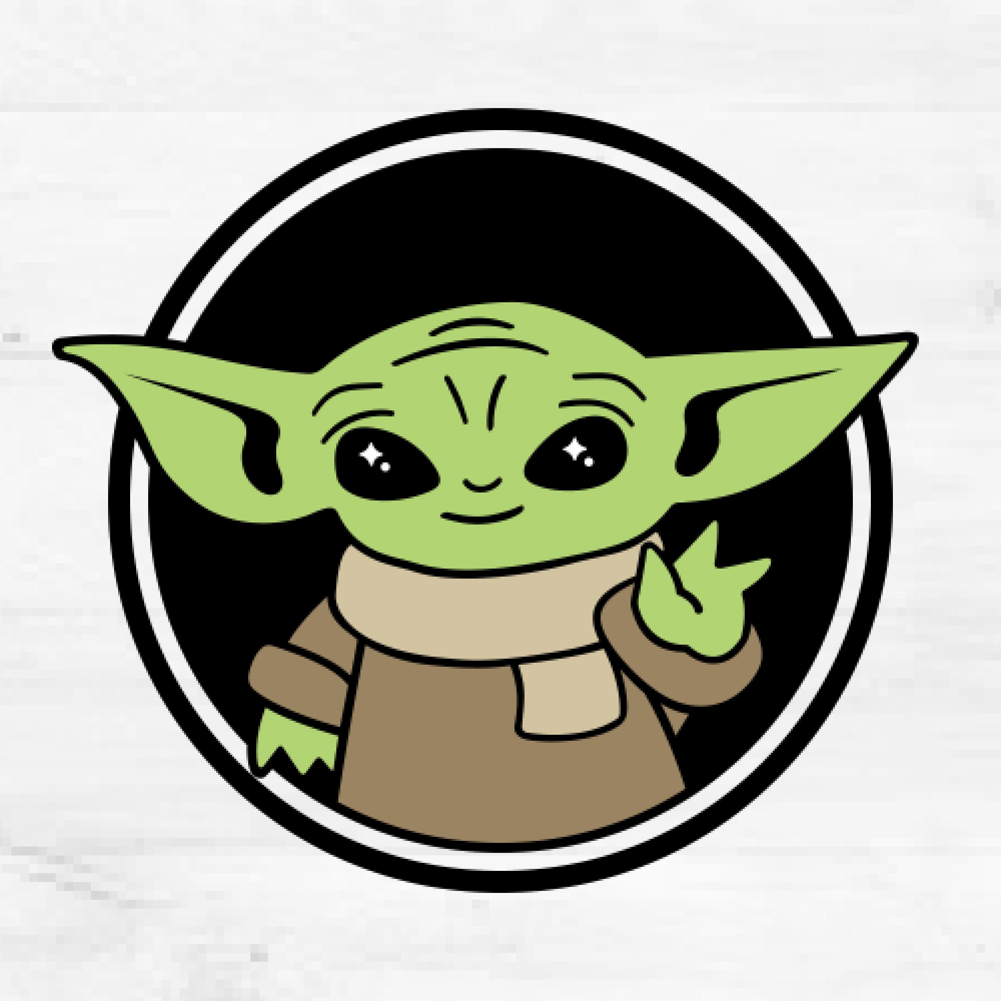 Baby Yoda Svg Cut File Svg File For Silhouette Free Svg Vector | The ...