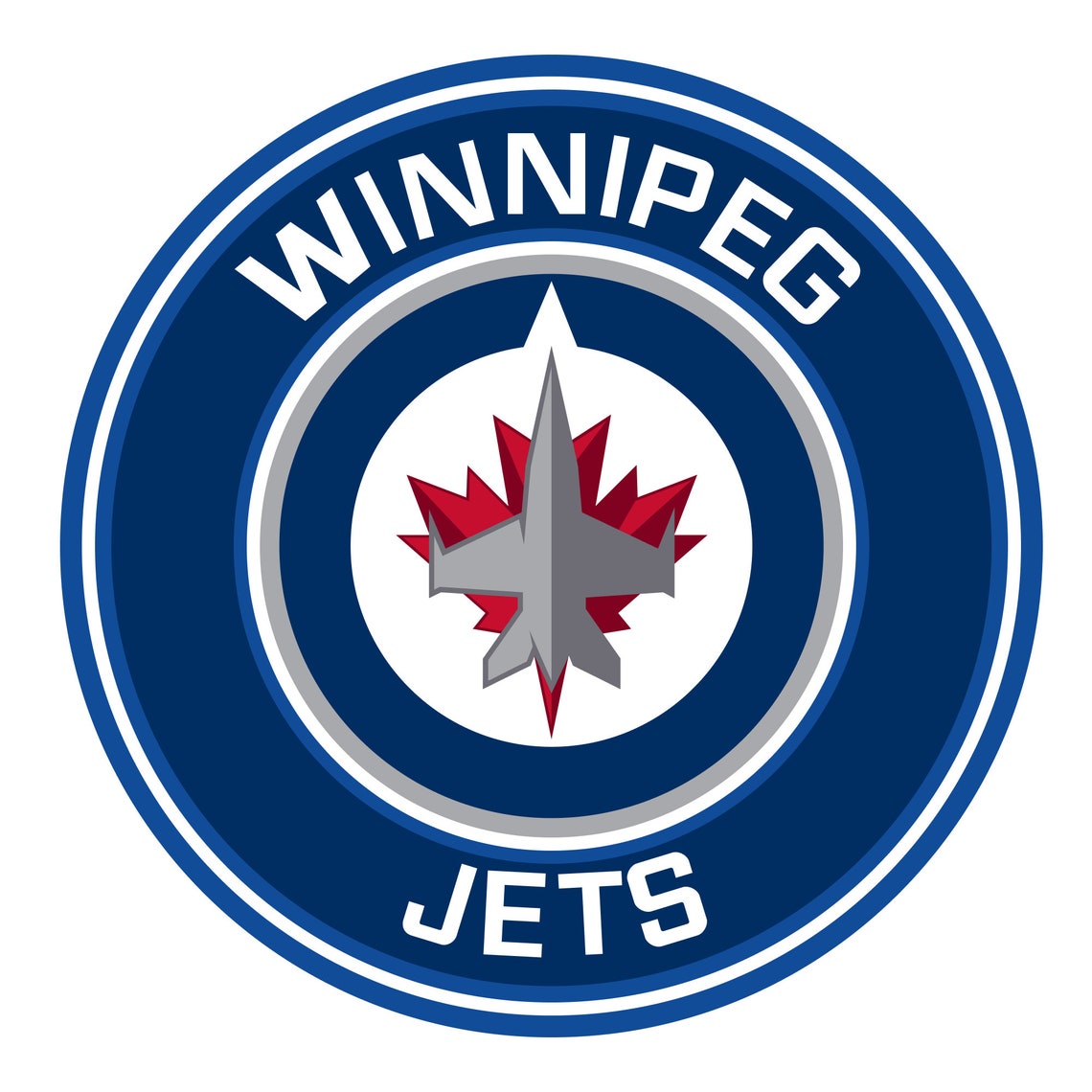 Winnipeg Jets Logo svg NHL logo team svg svg file for Etsy
